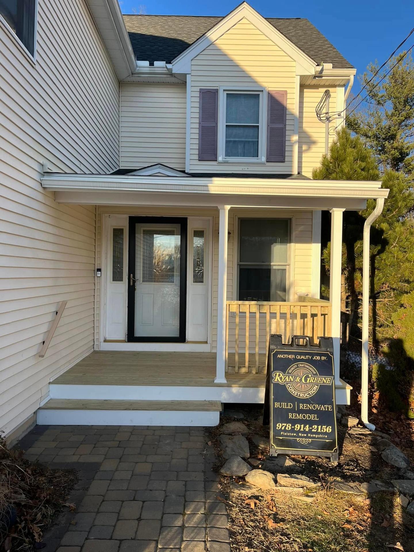 Custom Front Porch Build